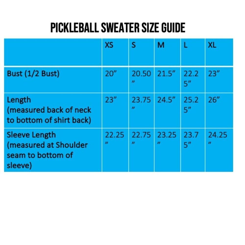 NWT Pickleball Sweater Black with White Lettering Size XS - Picture 3 of 5